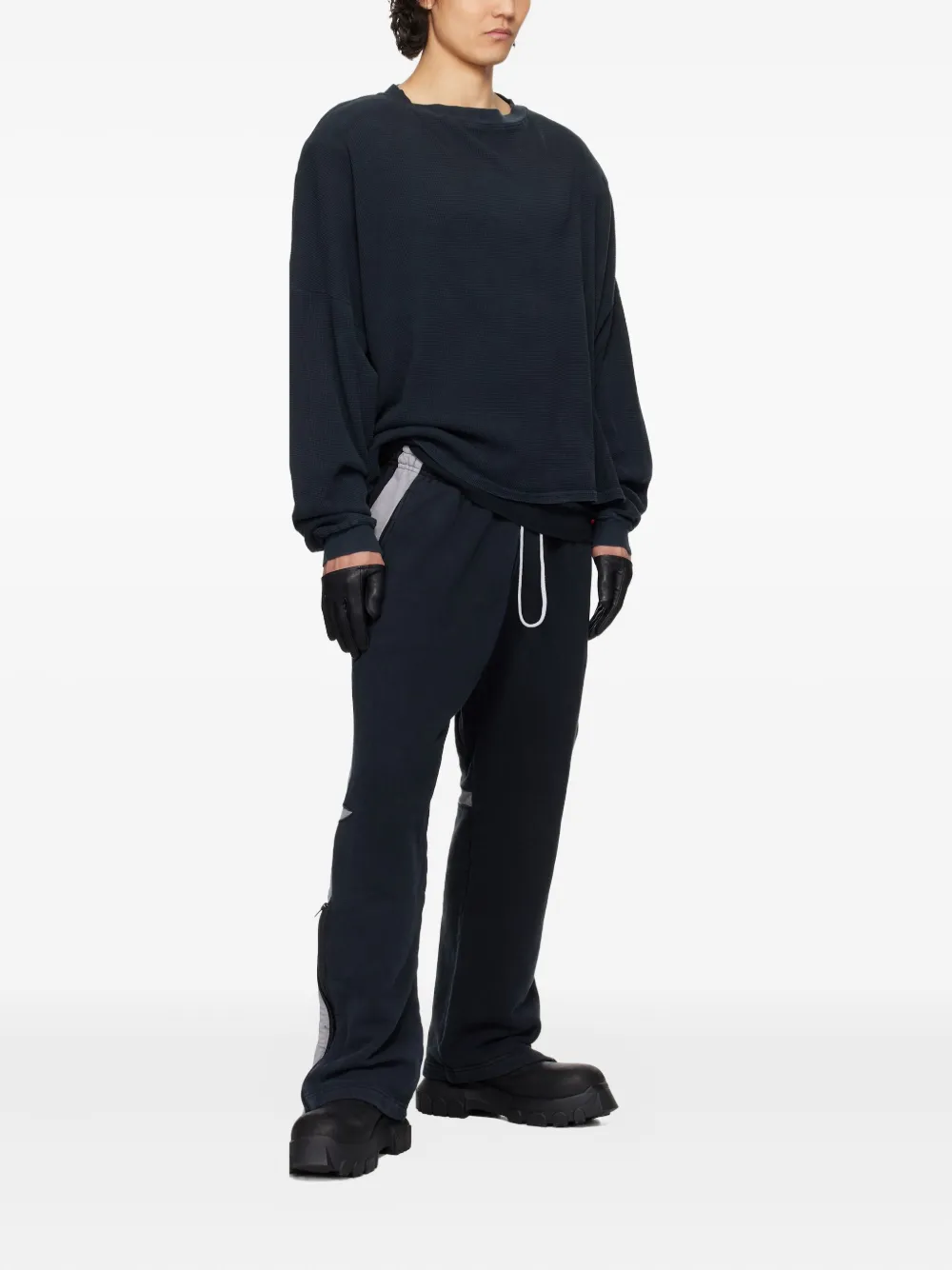 GREG ROSS waffle-knit crew-neck sweater | Sweatshirts | Image 2