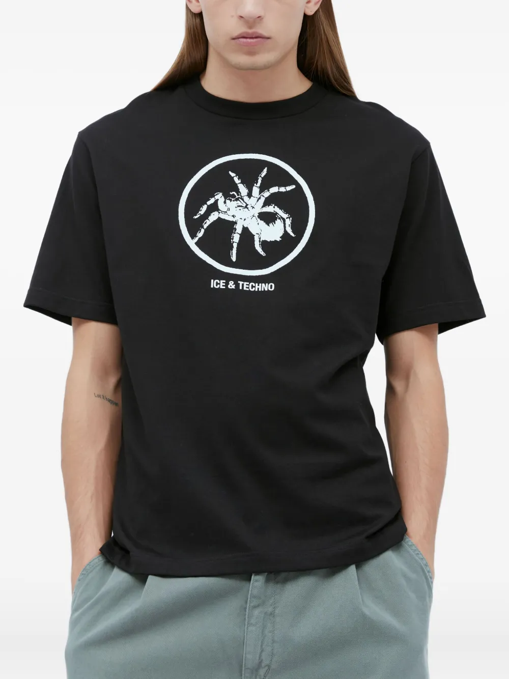 ICE & TECHNO Spider T-shirt - ブラック ICE & TECHNO Spider T-shirt - ブラック