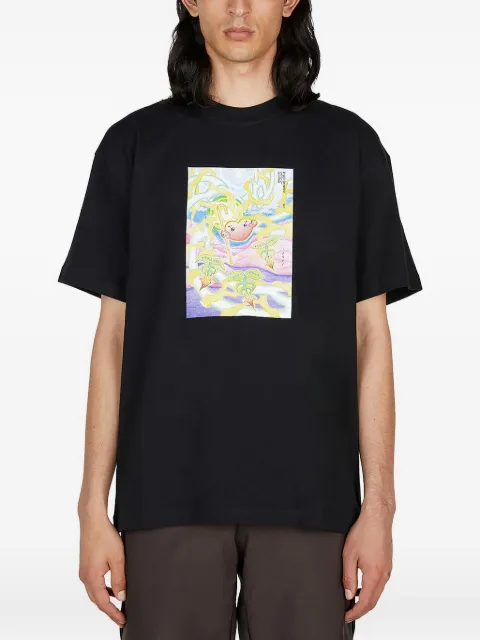 FUNGUYS graphic-print crew neck T-shirt
