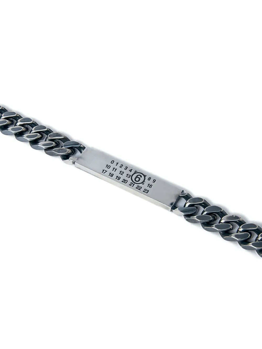 MM6 Maison Margiela curb-chain logo-plaque bracelet | Women | Image 2