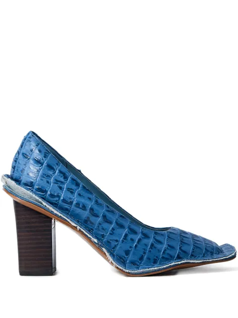 Martine Rose حذاء جلد بكعب 80 ملم x Clarks