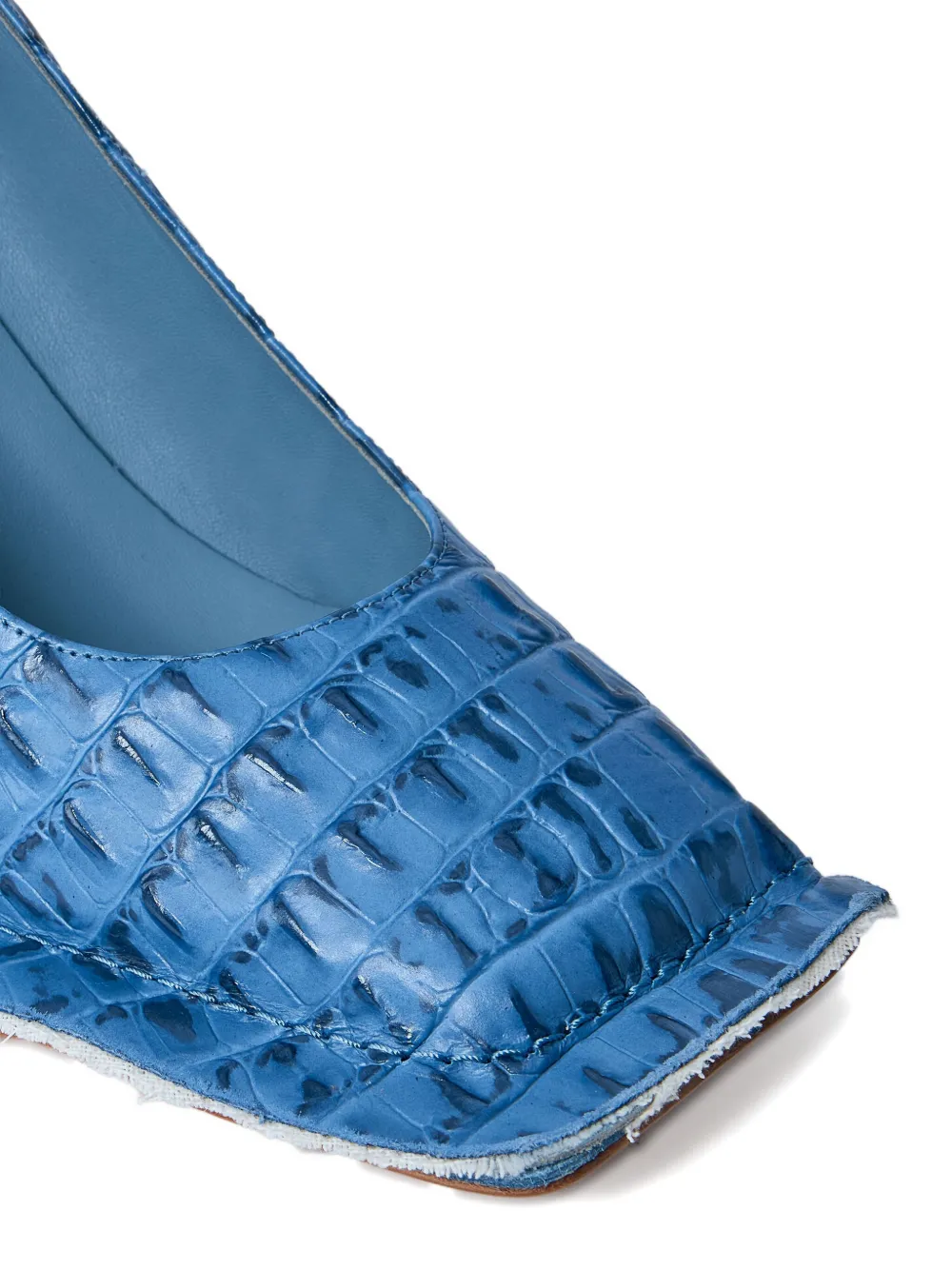Martine Rose x Clarks 80 mm leren pumps Blauw