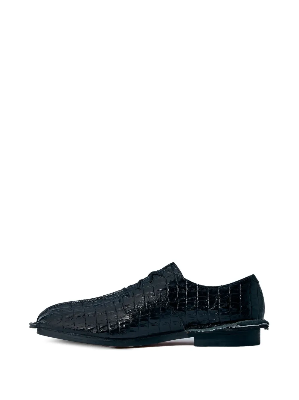 Martine Rose x Clarks croc-embossed derby shoes Zwart