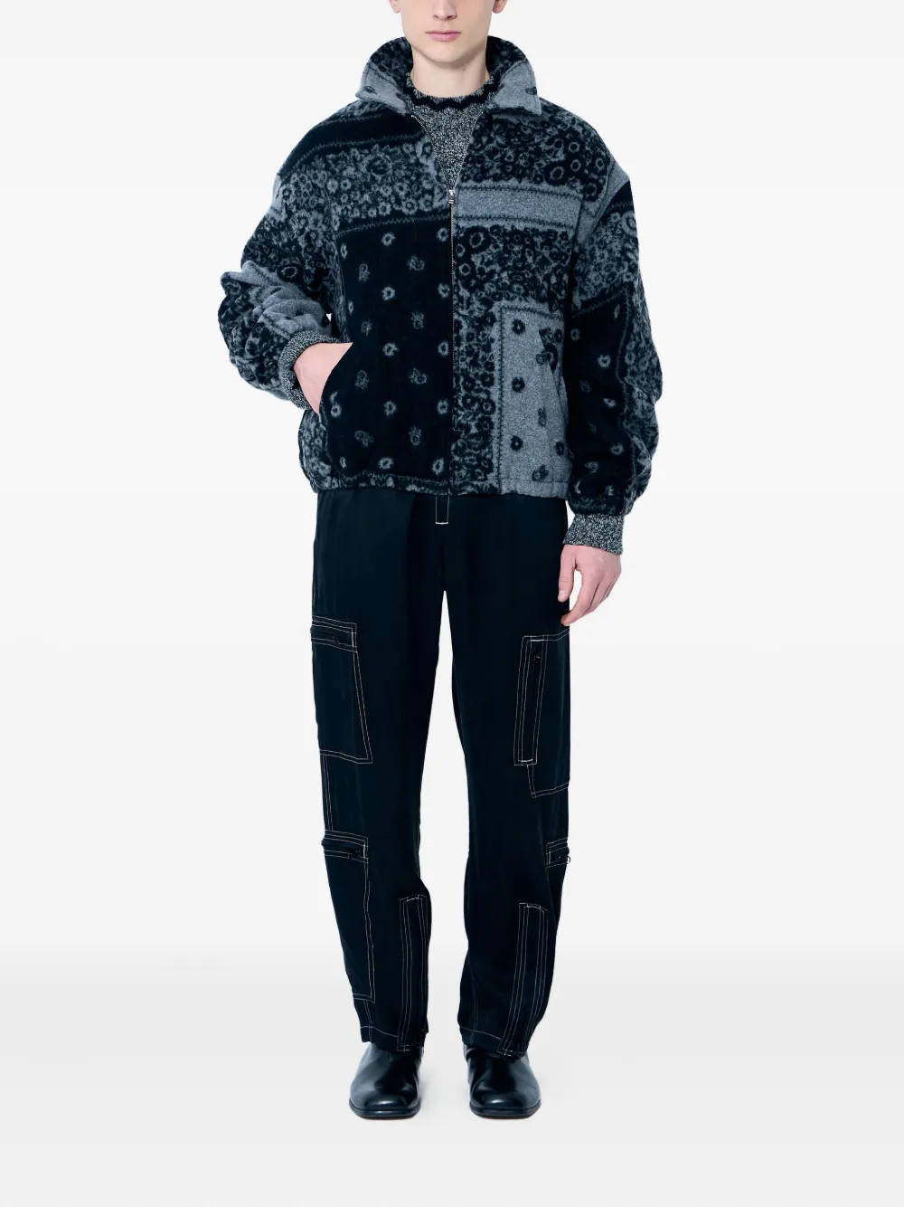 NÒMARYTHM TEXTILE bandana fleece jacket | Sport Jackets & Windbreakers | Image 2