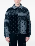 NÒMARYTHM TEXTILE bandana fleece jacket - Blue