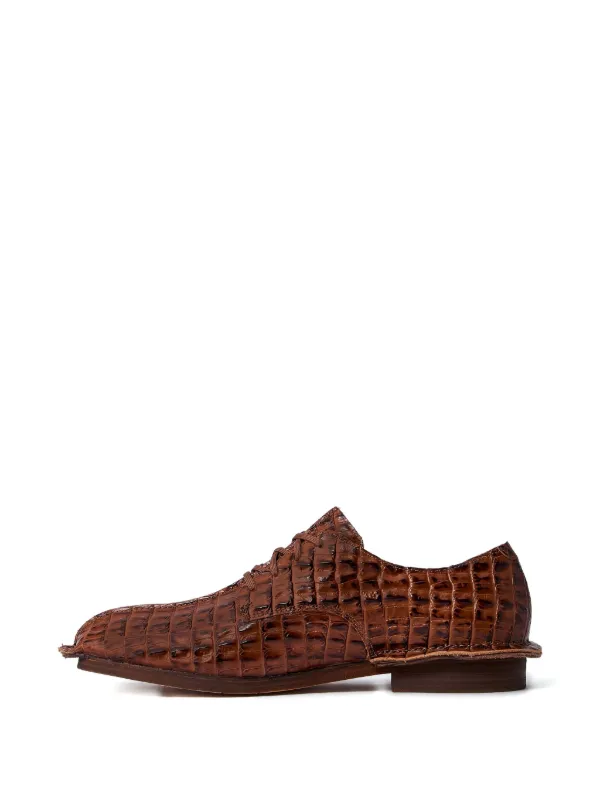 Martine Rose for Clarks The Oxford ブラウン Martine Rose x Clarks croc-embossed Derby Shoes | Brown | FARFETCH JO