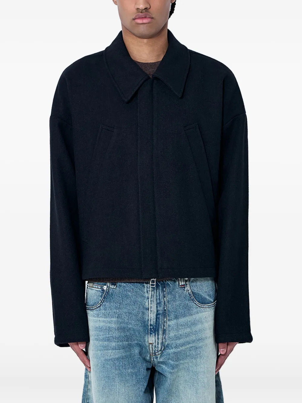 point-collar jacket
