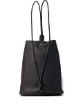 The Row Joe pebble-grain drawstring backpack - Brown