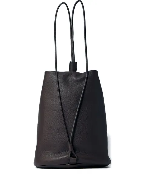 The Row Joe pebble-grain drawstring backpack
