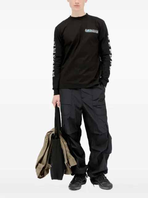 Space Available long-sleeve graphic-print T-shirt