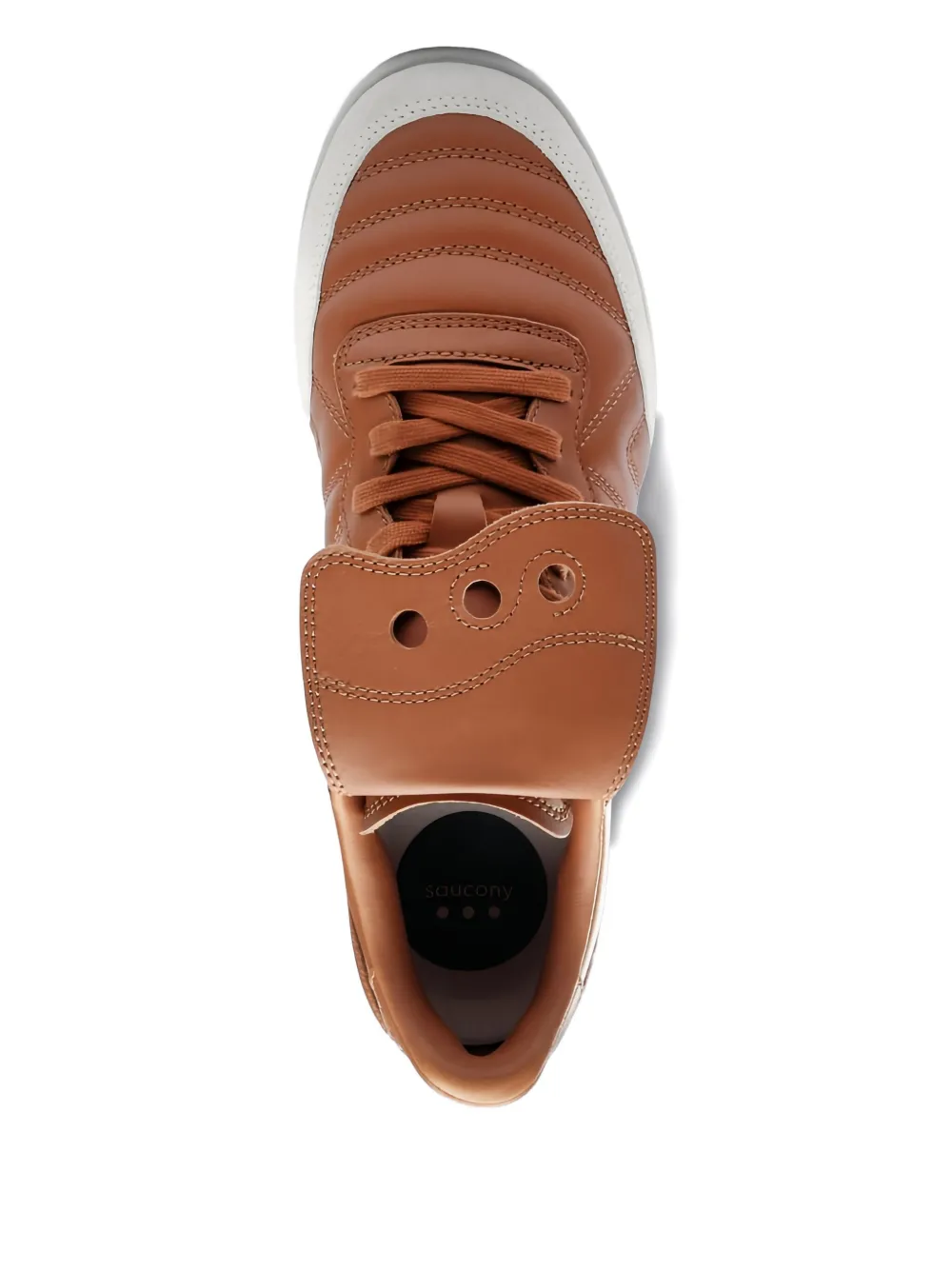 Saucony 586i S leren sneakers Bruin
