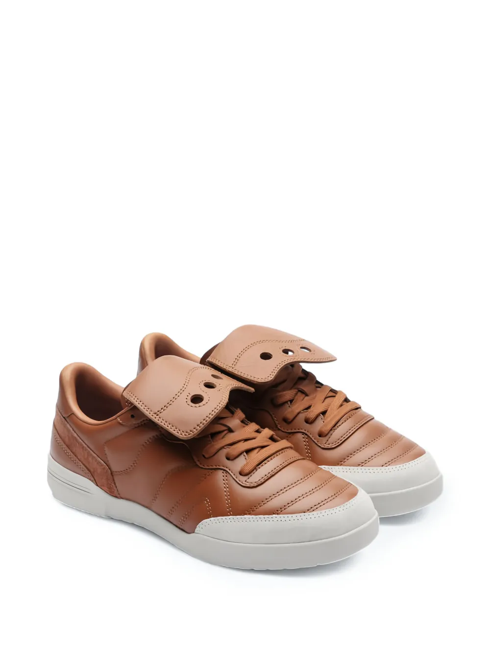 Saucony 586i S leren sneakers Bruin