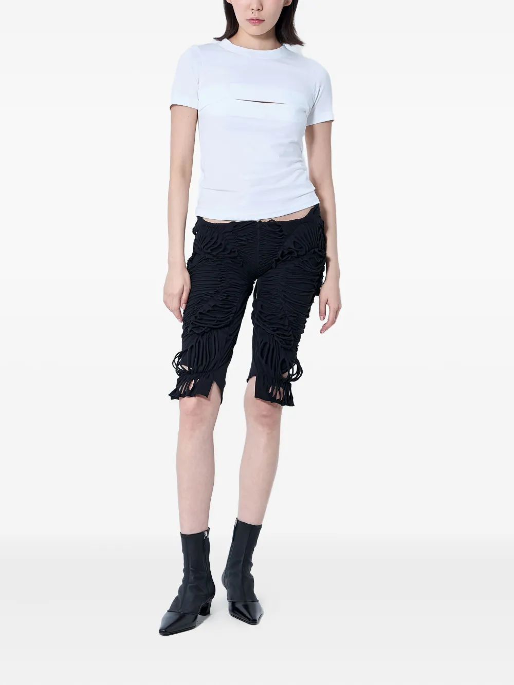 Sia Arnika cut out-detail shorts | Knee-Length Shorts | Image 2