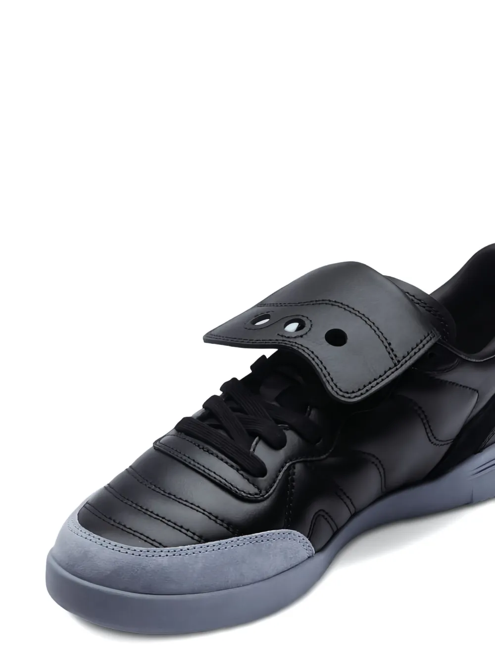 Saucony 586i quilted leather sneakers Black