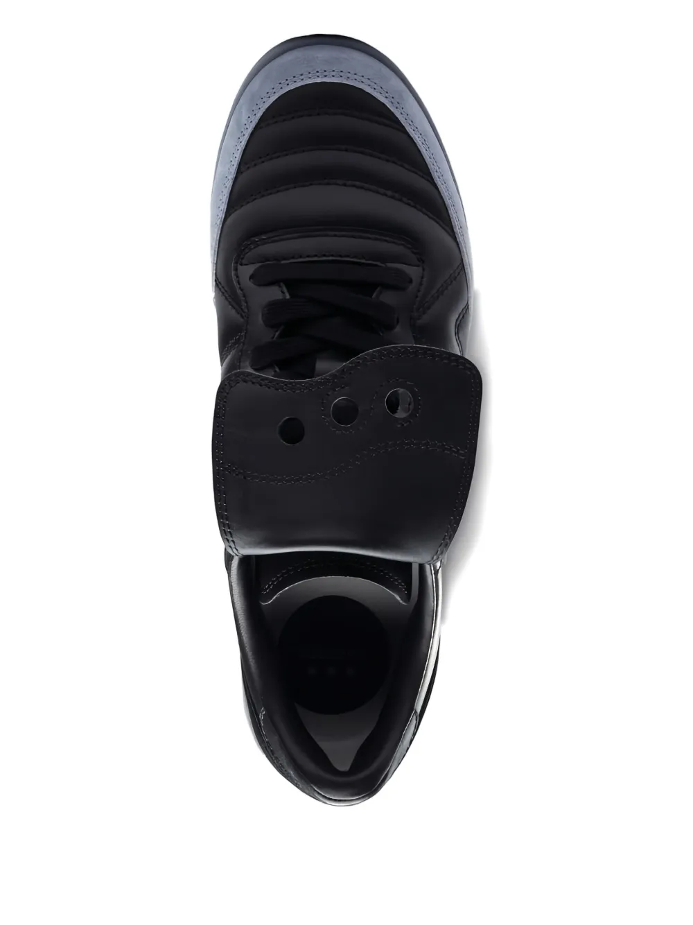 Saucony 586i quilted leather sneakers Black