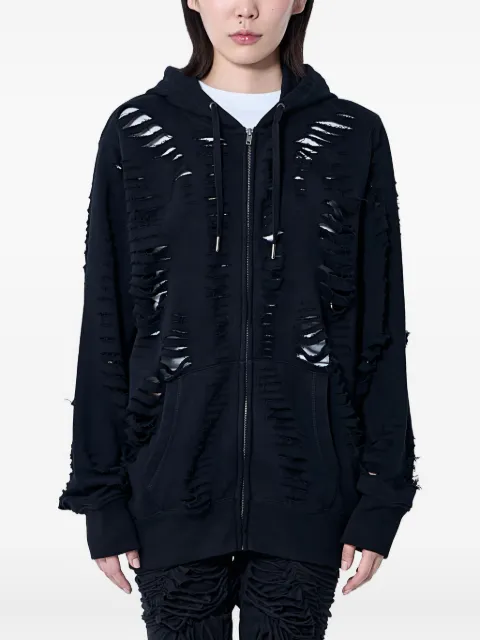 Sia Arnika distressed zip-up hoodie