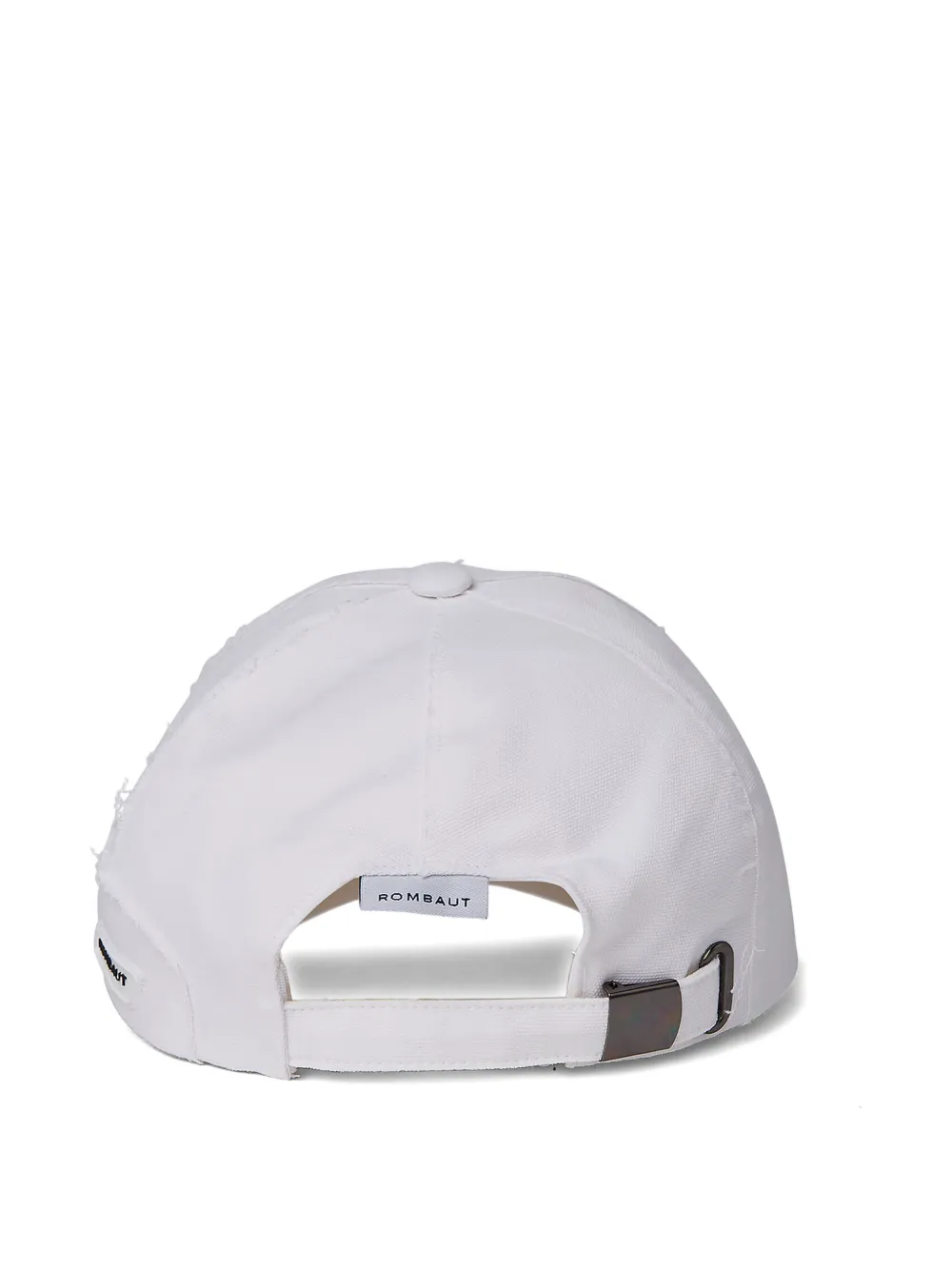 Rombaut Logo-motif Frayed Baseball Cap In White