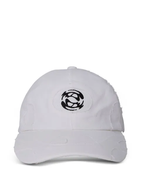 Rombaut logo-motif frayed baseball cap