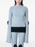 Sia Arnika open-back elbow-patch top - Grey