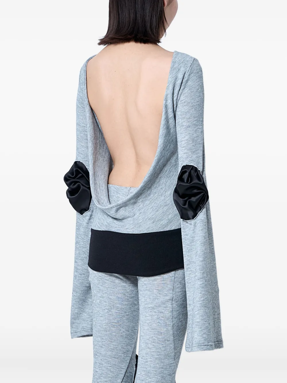 Sia Arnika Open-back Elbow-patch Top