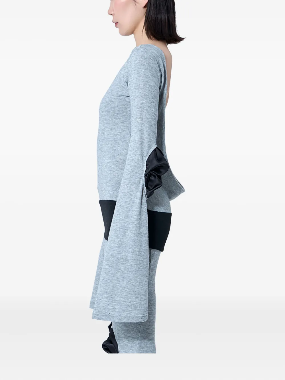 Sia Arnika Open-back Elbow-patch Top
