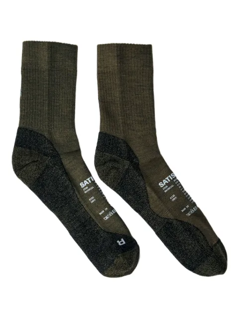 Satisfy logo-print tube socks