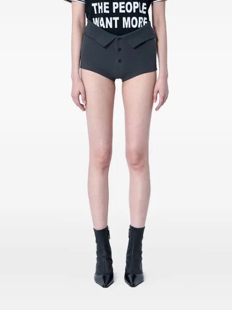 Sia Arnika button-fastening panelled shorts