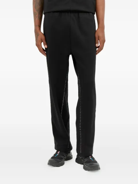 Space Available topstitched jersey trousers