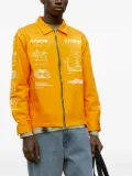 Space Available Utopia graphic-print zip-front jacket - Orange