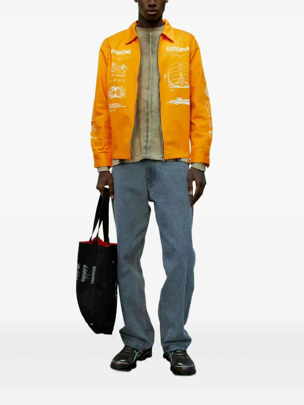 Space Available Utopia graphic-print zip-front jacket | Shirt Jackets | Image 2