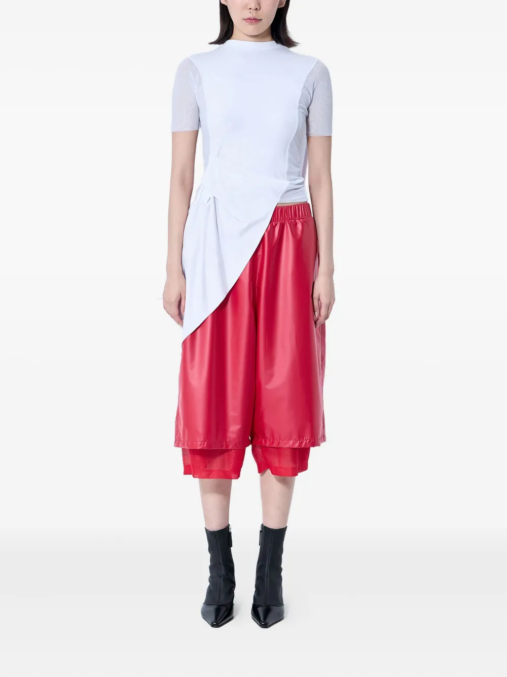 Sia Arnika mesh-panel draped top | Blouses | Image 2