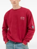 Space Available Uniform panel-design crew-neck sweatshirt - Red