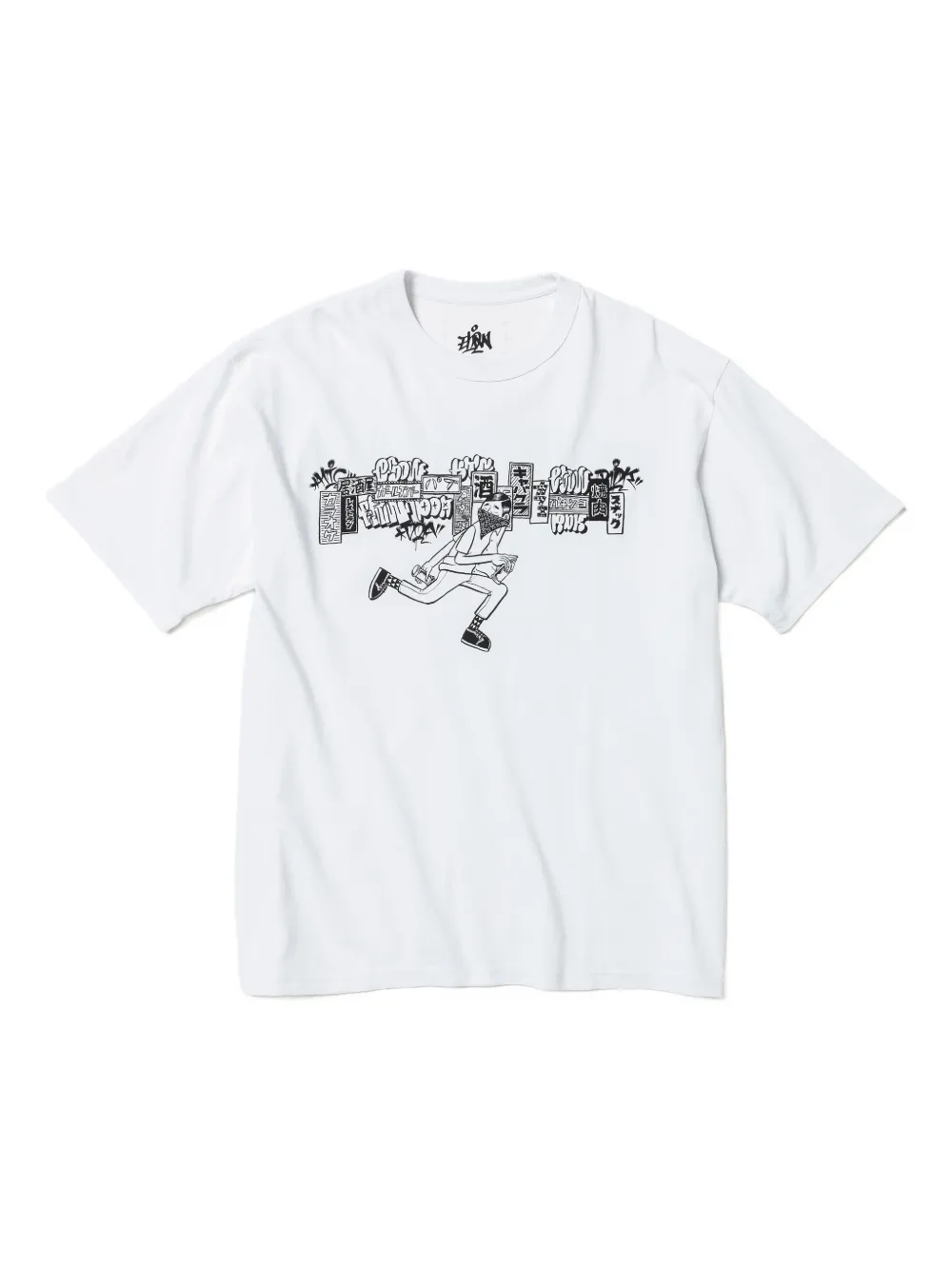 BEAMS PLUS x ESOW graphic short-sleeve T-shirt – White