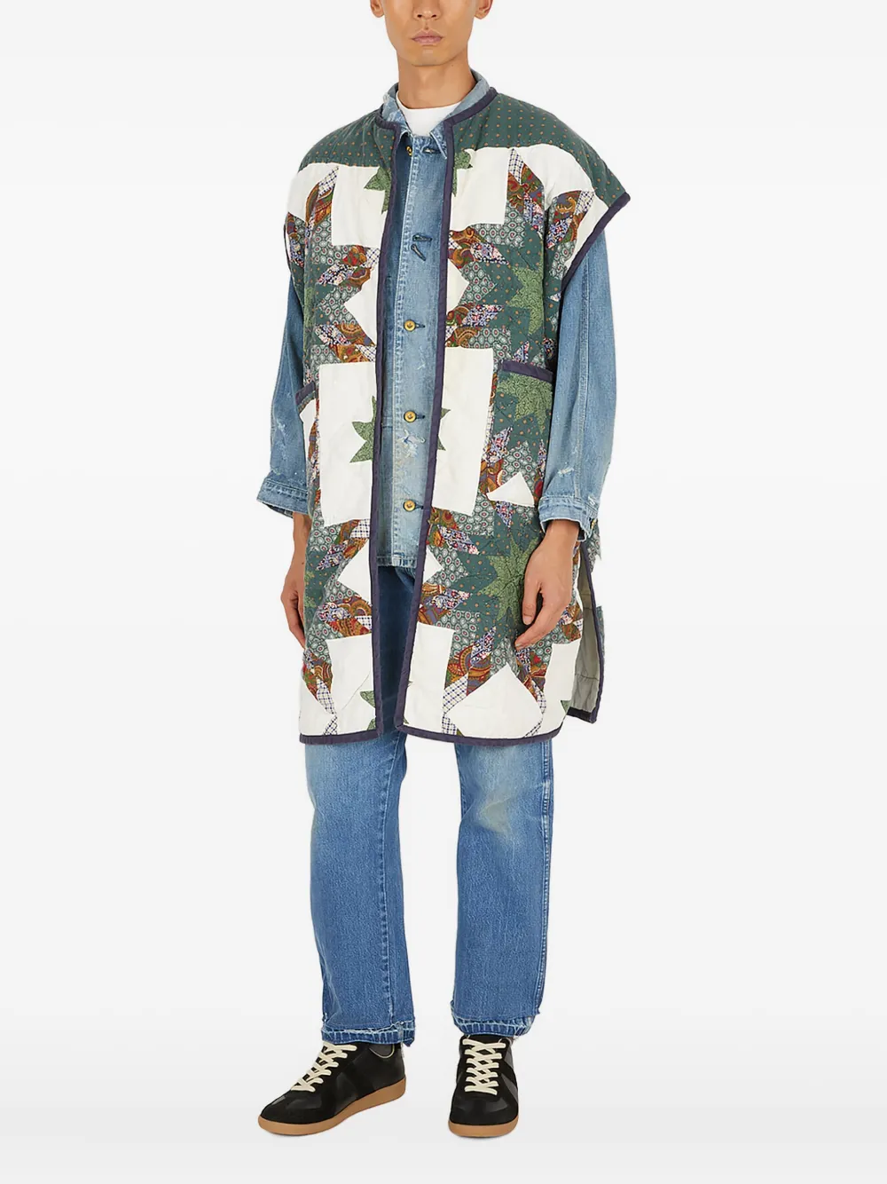 Bonum quilted star-print coat | White | Image 1