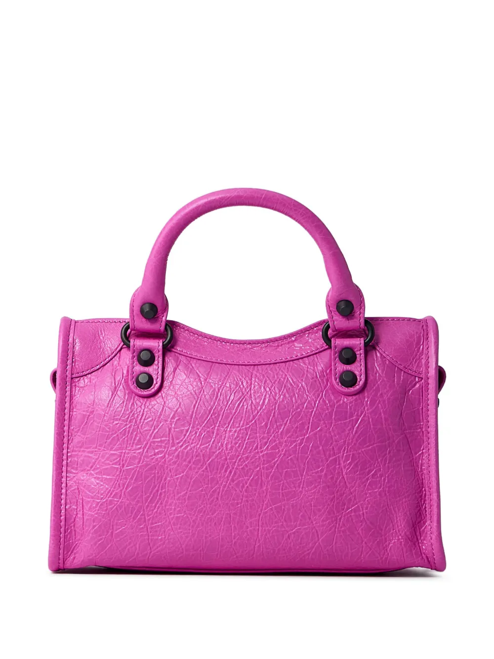 Balenciaga Le City leren shopper verfraaid met studs Roze