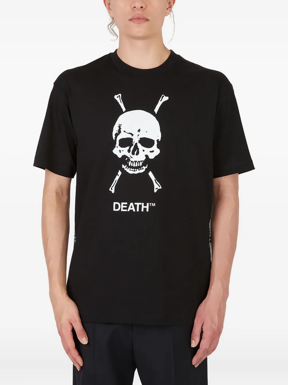 Death Cigarettes skull-print T-shirt | Black | Image 1
