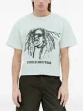 CIRCLE HERITAGE graphic-print raw-edge T-shirt - White