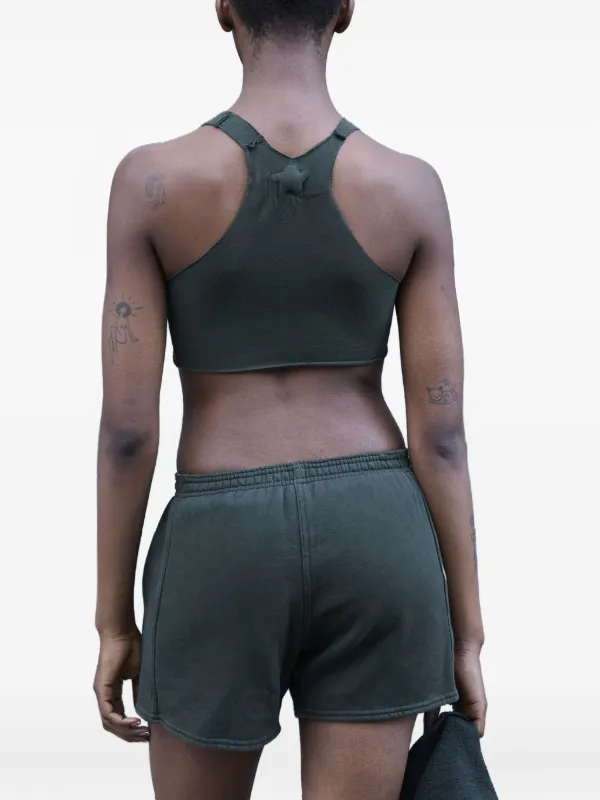 GREG ROSS star-embellished Racerback Tank Top | Green | FARFETCH UK
