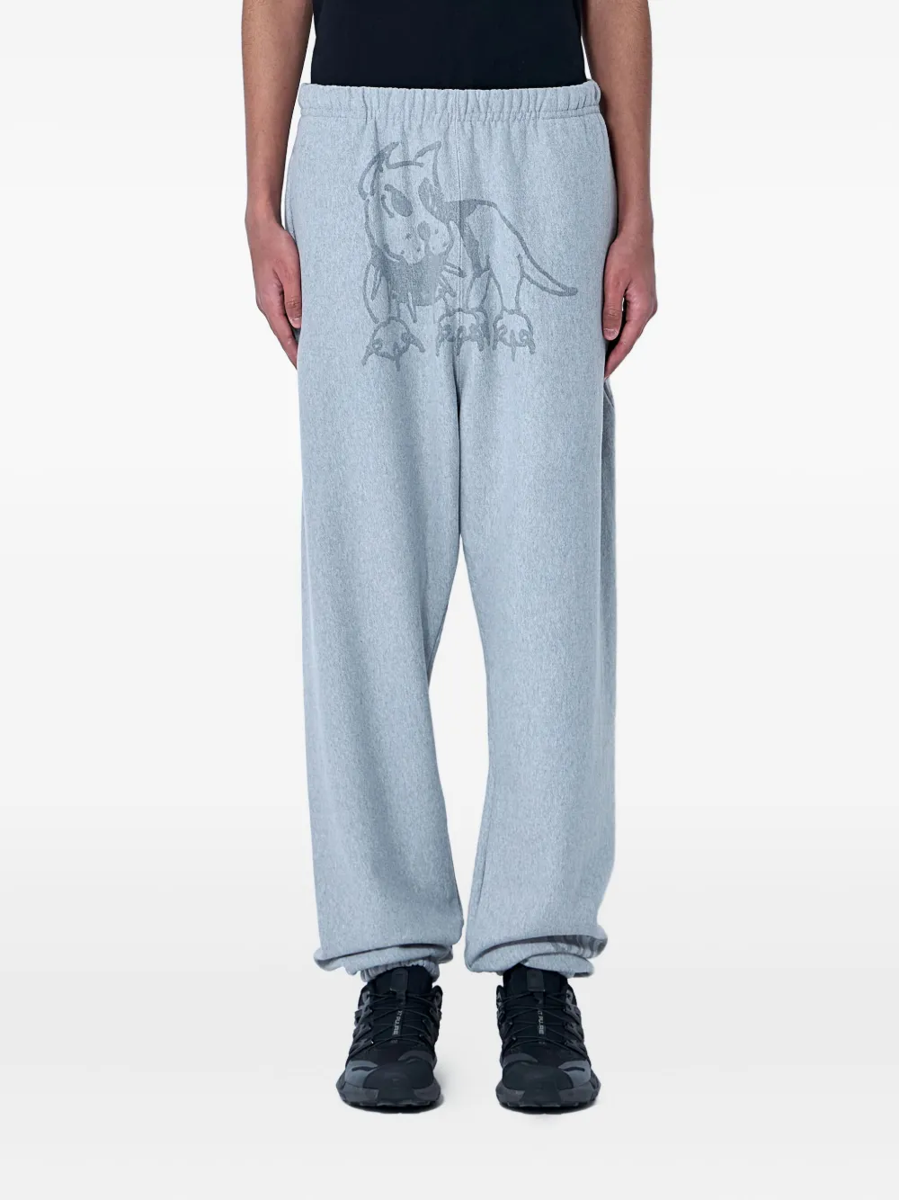 CHITÈ graphic-print cotton track pants | Grey | Image 1