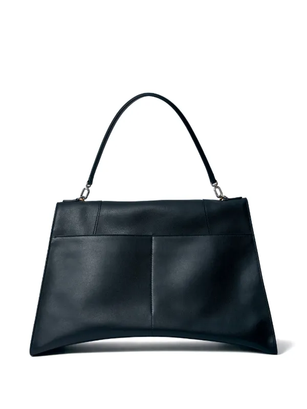 Balenciaga Large Soft Hourglass Flap Tote Bag | Black | FARFETCH