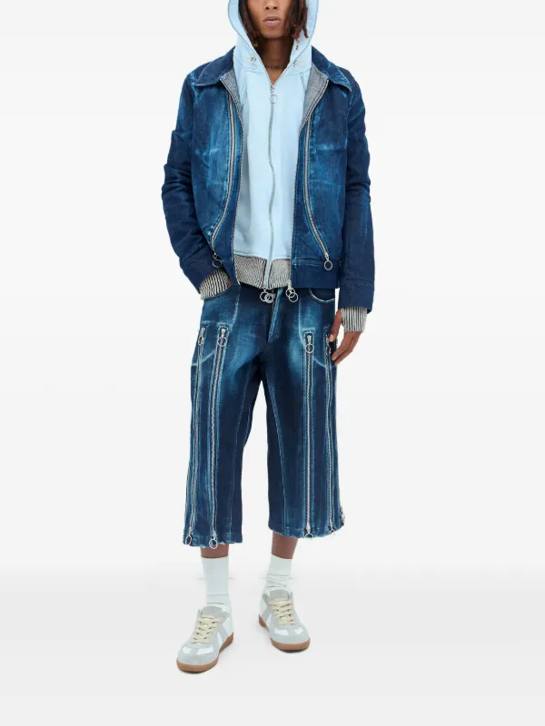 Charlie Constantinou Hybrid ジップパネル パーカー | ブルー