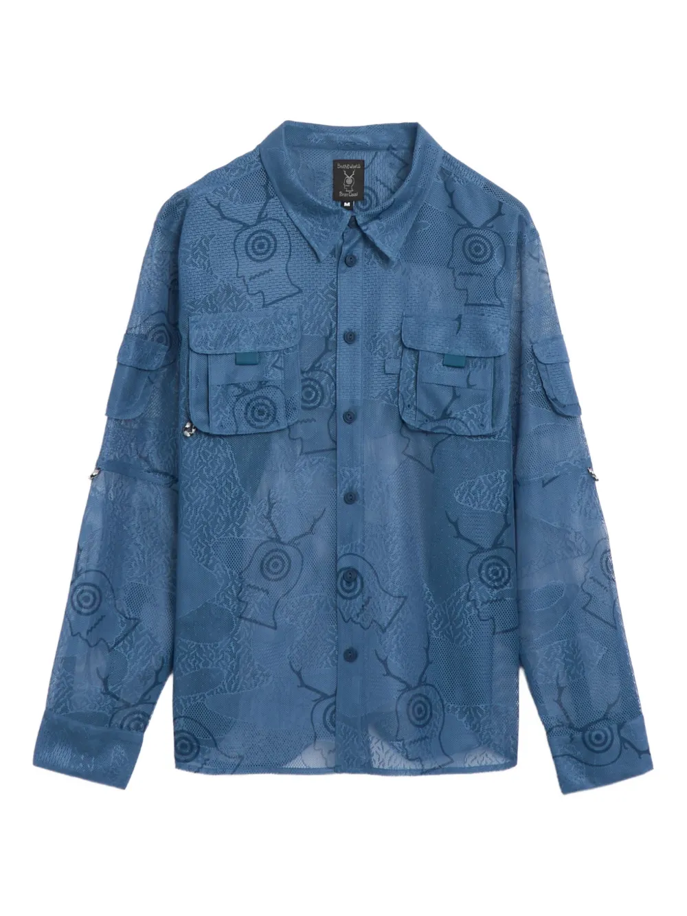 SOUTH2 WEST8 graphic-print shirt | bleu | Image 1