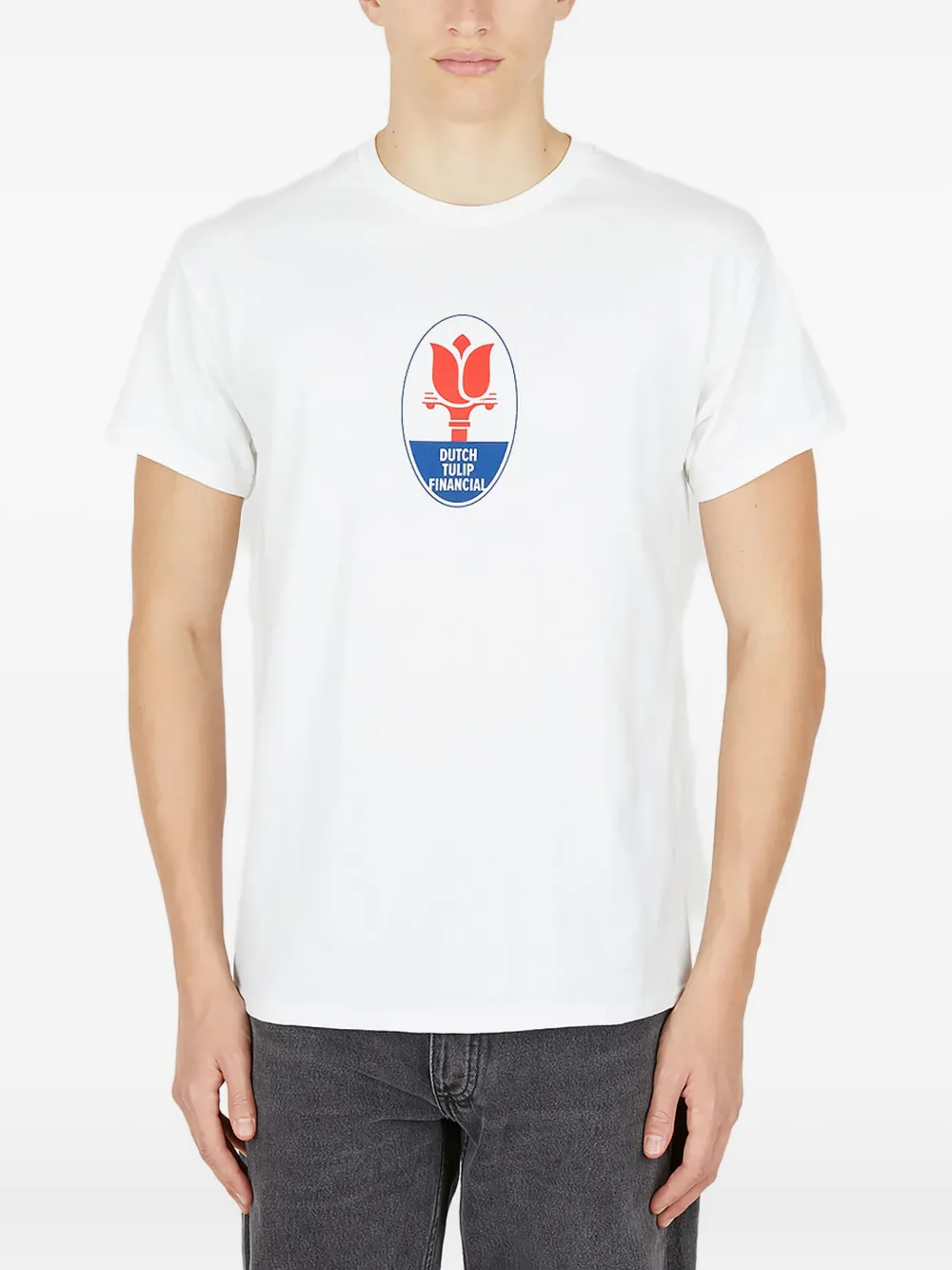 DTF.NYC graphic-print crew-neck T-shirt | White | Image 1