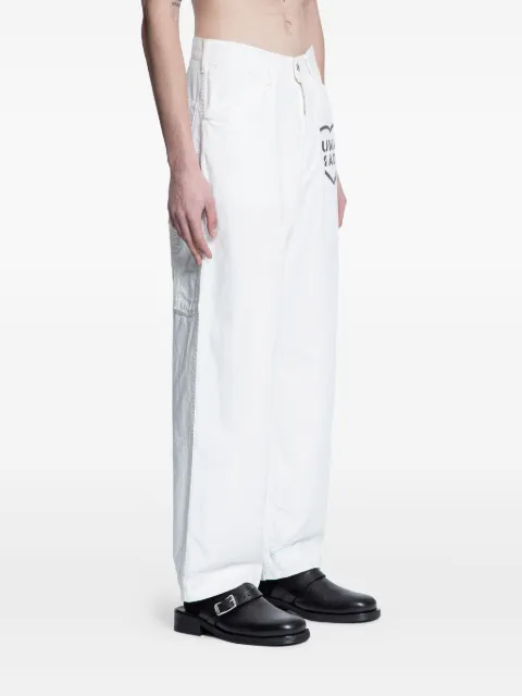 Human Made logo-motif duck-print trousers