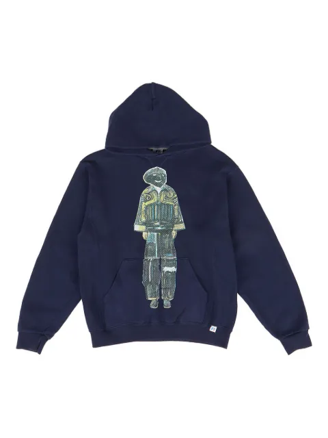 DRx FARMAxY FOR LN-CC graphic-print hooded sweater