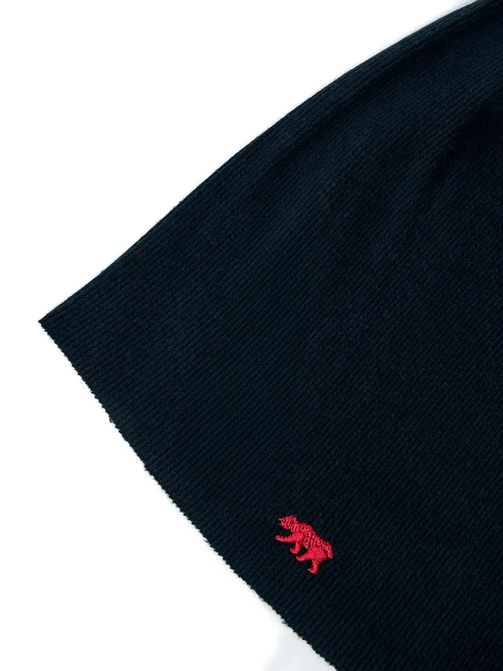 GREG ROSS Geribbelde muts met logoprint Zwart