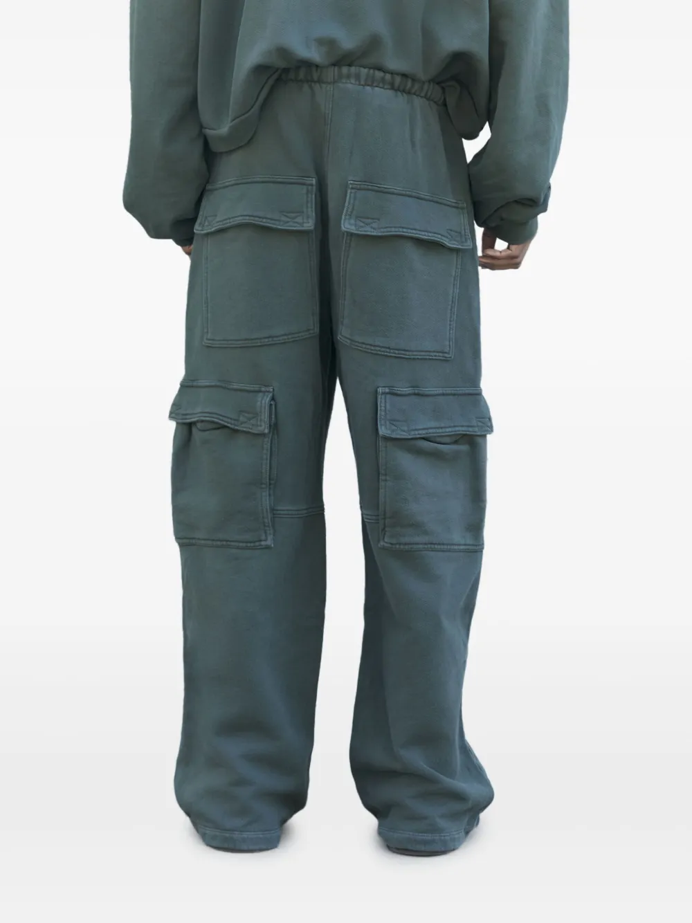 GREG ROSS multi-pocket cargo trousers Groen