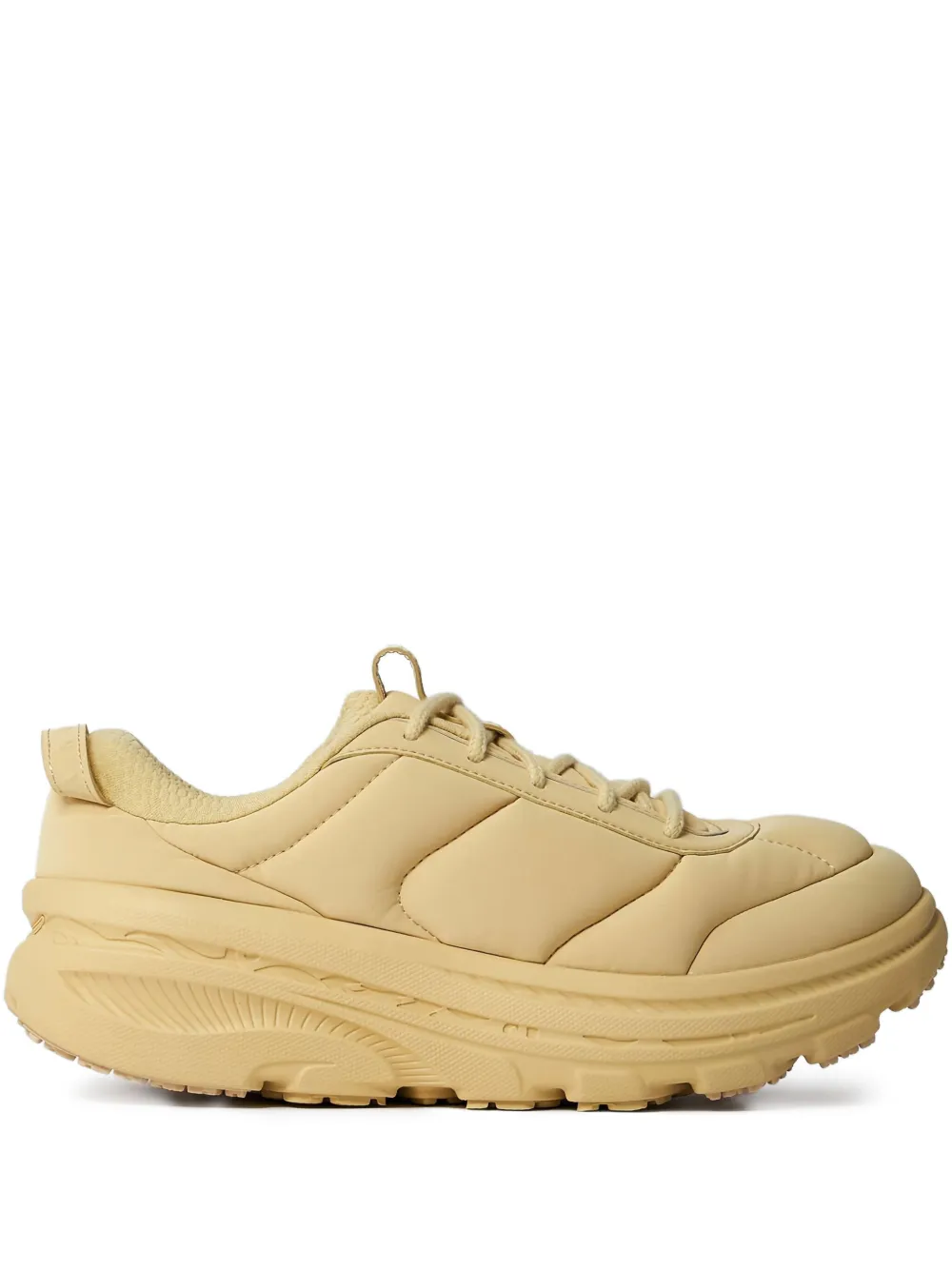 HOKA Bondi quilted lace-up sneakers