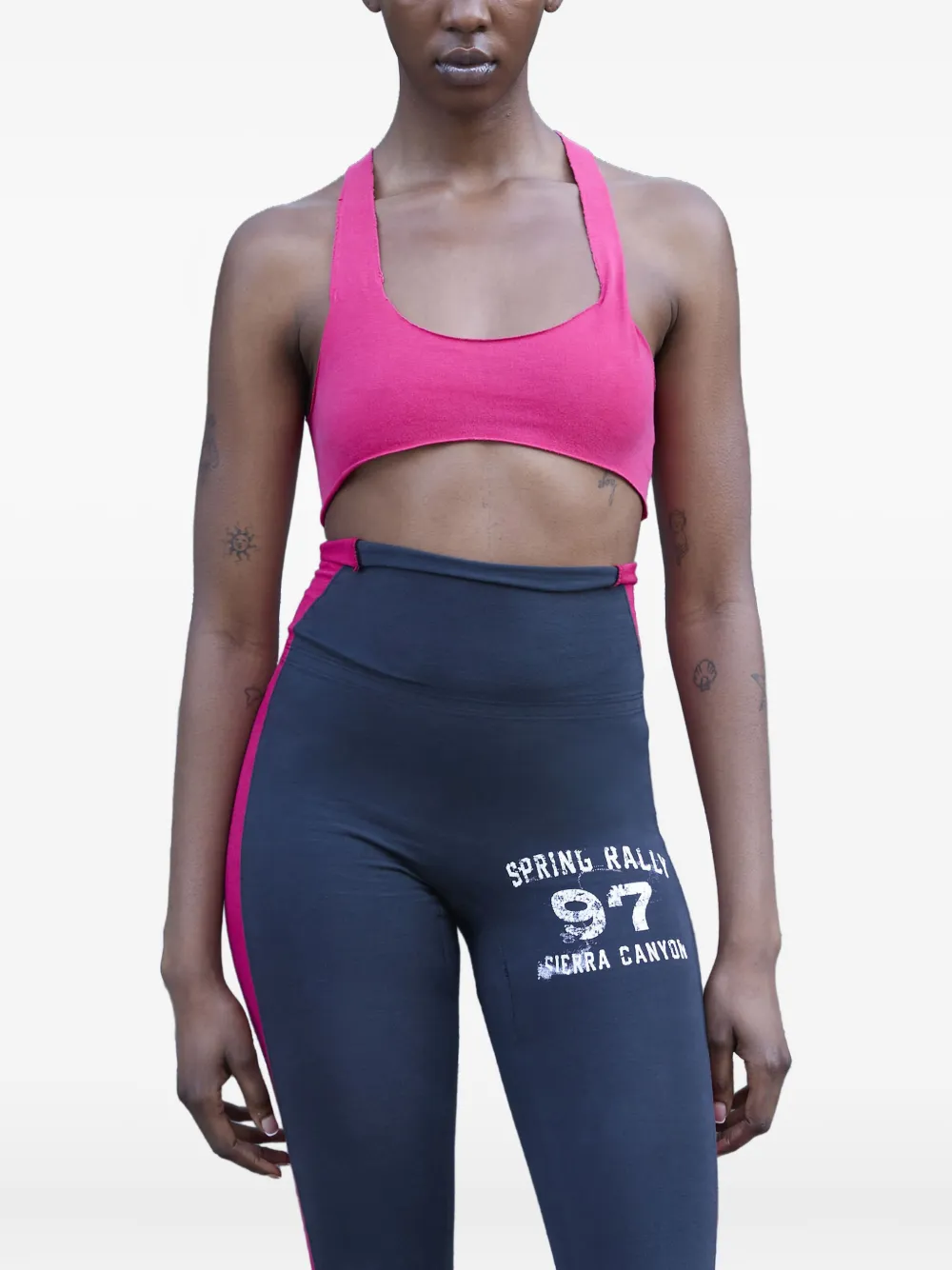 GREG ROSS racerback raw-cut top | Pink | Image 1