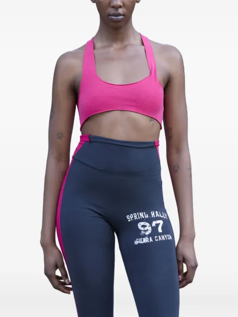 GREG ROSS racerback raw-cut top